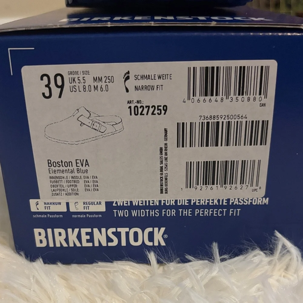 NWT Birkenstock EVA Clogs Elemental Blue - Picture 2 of 5